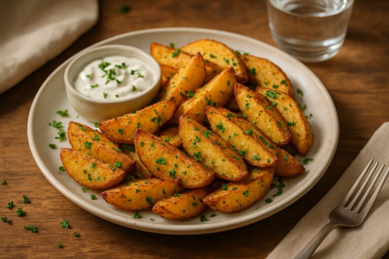 ПП картофельные дольки без масла: обед без лишнего, но со вкусом