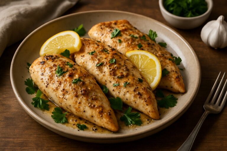  ПП курица с лимоном и чесноком — ужин без масла, но со вкусом